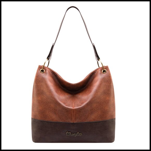 Large Vegan Leather Hobo Bag with Shoulder Strap and Zipper Closure